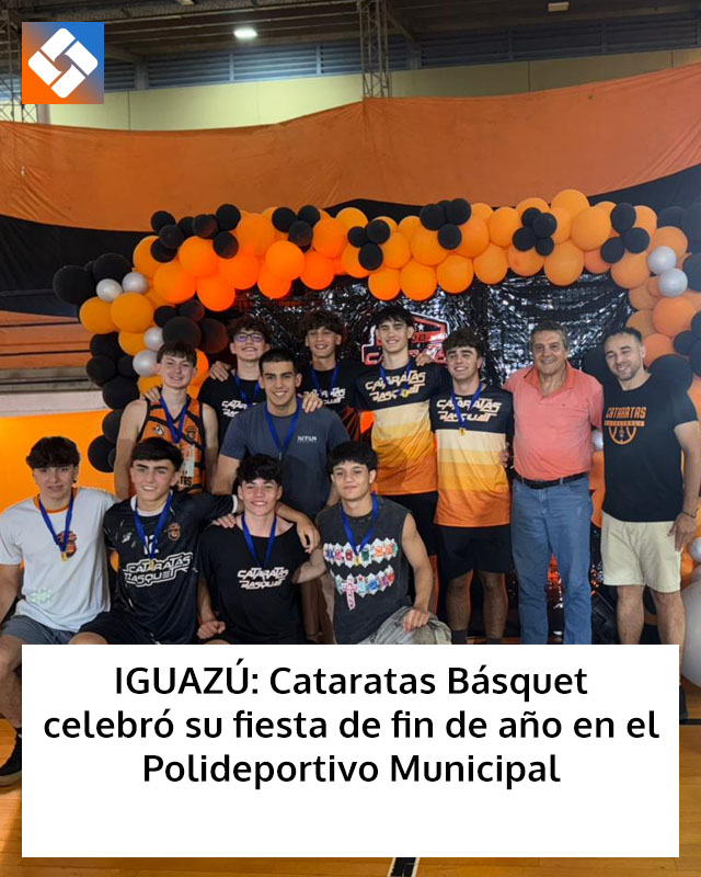 IGUAZÚ: Cataratas Básquet celebró su fiesta de fin de año en el Polideportivo Municipal