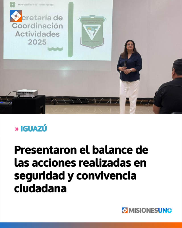Presentaron el balance de las acciones realizadas en seguridad y convivencia ciudadana