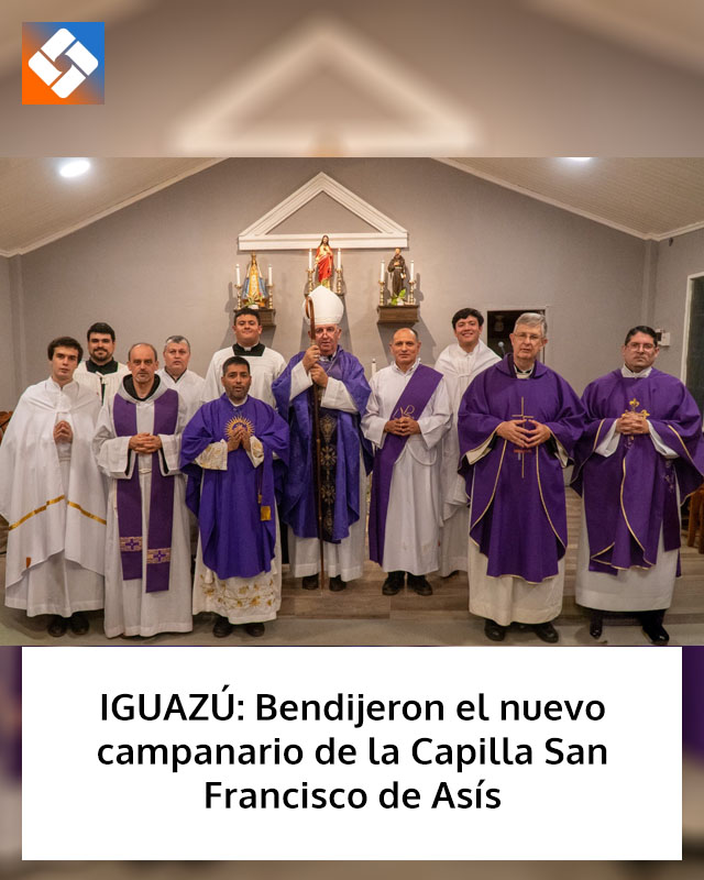 IGUAZÚ: Bendijeron el nuevo campanario de la Capilla San Francisco de Asís