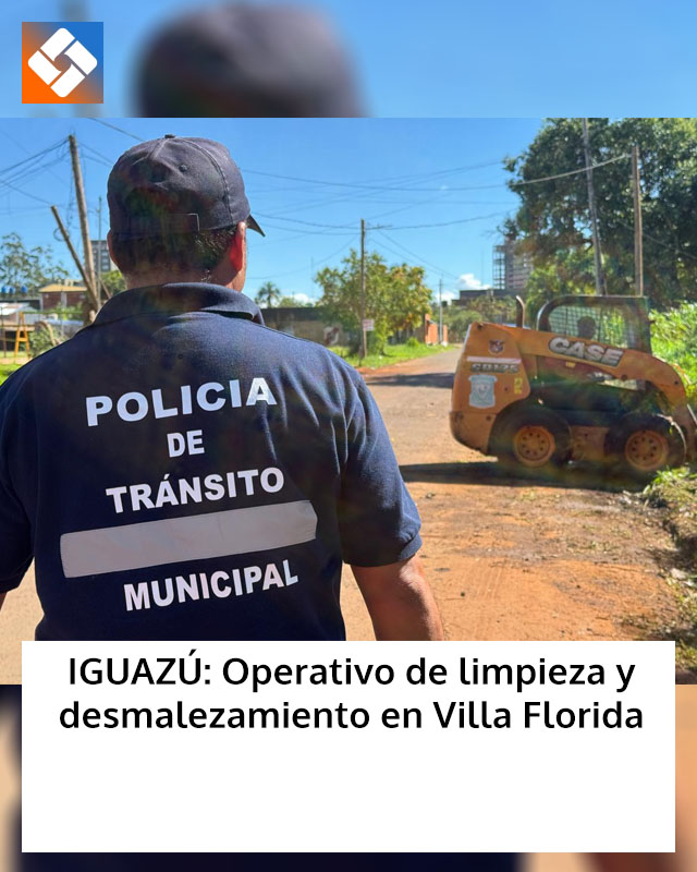 IGUAZÚ: Operativo de limpieza y desmalezamiento en Villa Florida