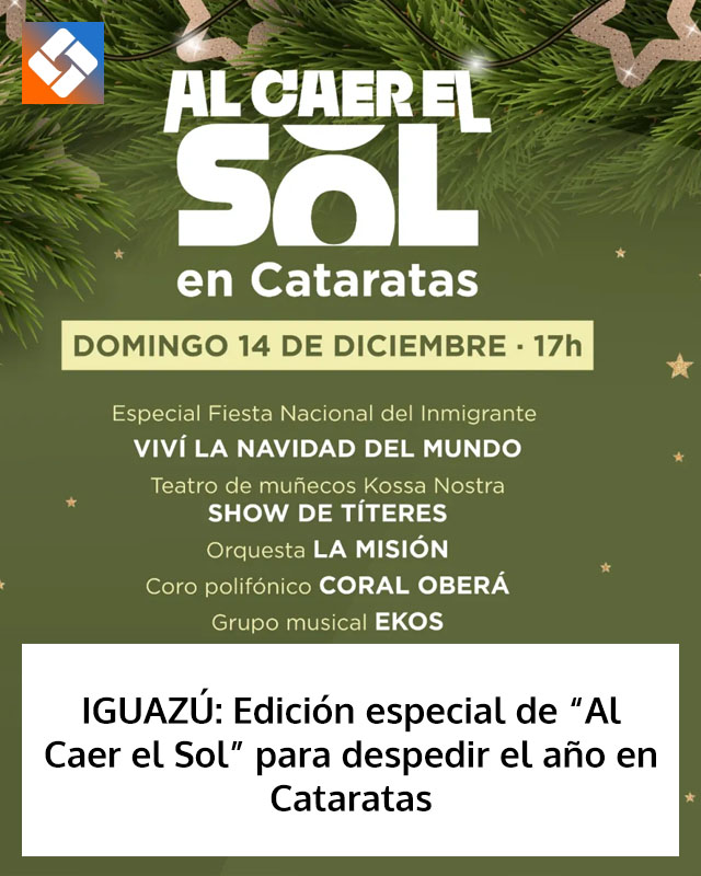 IGUAZÚ: Edición especial de “Al Caer el Sol” para despedir el año en Cataratas