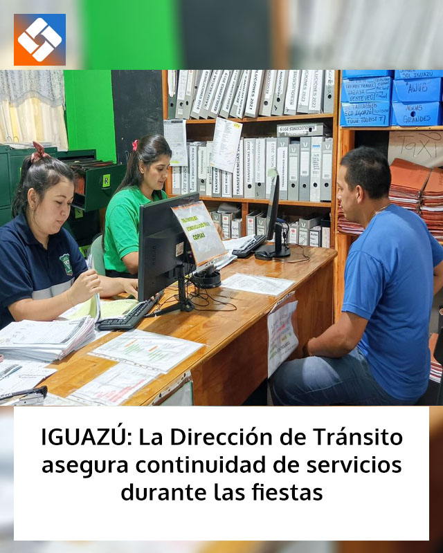 IGUAZÚ: La Dirección de Tránsito asegura continuidad de servicios durante las fiestas