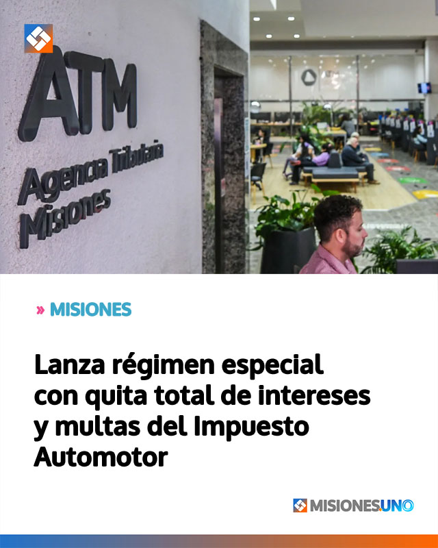 MISIONES: Lanza régimen especial con quita total de intereses y multas del Impuesto Automotor