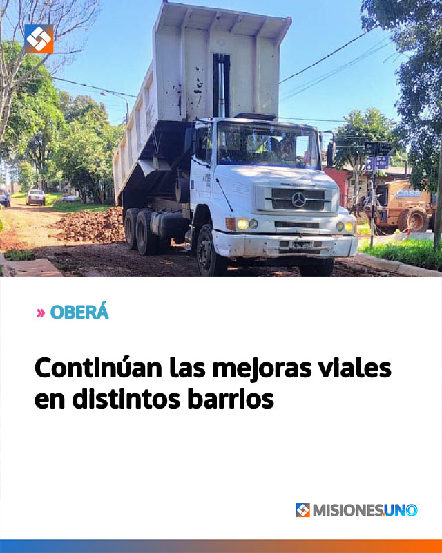 Continúan las mejoras viales en distintos barrios