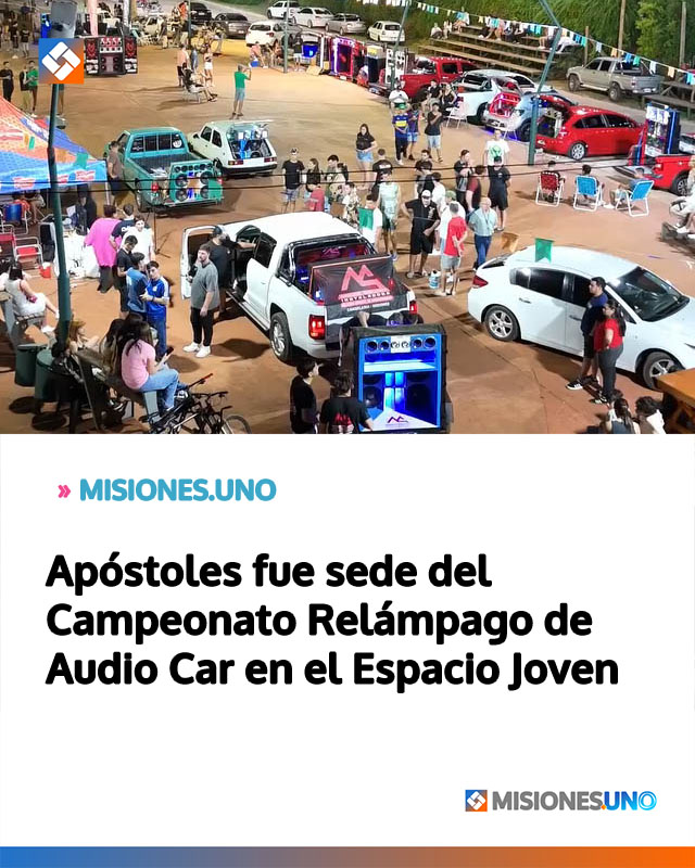 Apóstoles fue sede del Campeonato Relámpago de Audio Car en el Espacio Joven