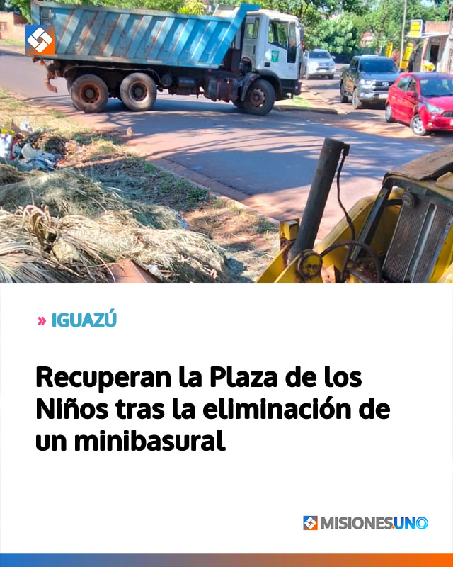 Recuperan la Plaza de los Niños tras la eliminación de un minibasural