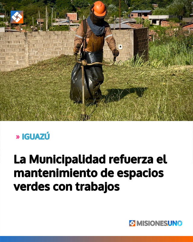 La Municipalidad refuerza el mantenimiento de espacios verdes con trabajos