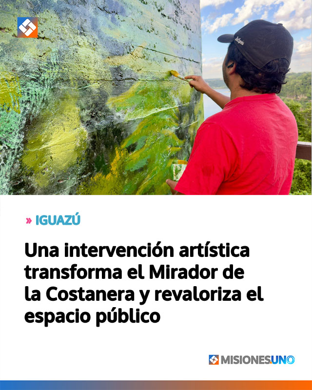 Una intervención artística transforma el Mirador de la Costanera y revaloriza el espacio público