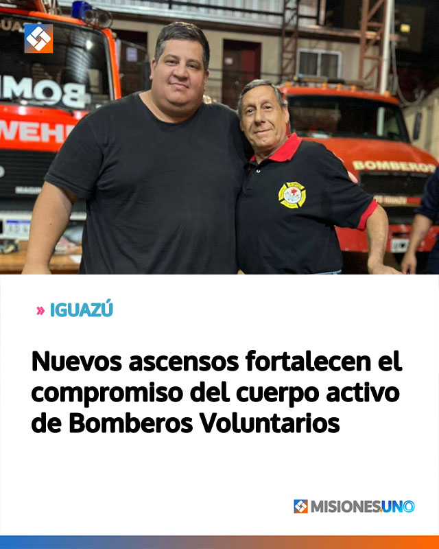 Nuevos ascensos fortalecen el compromiso del cuerpo activo de Bomberos Voluntarios