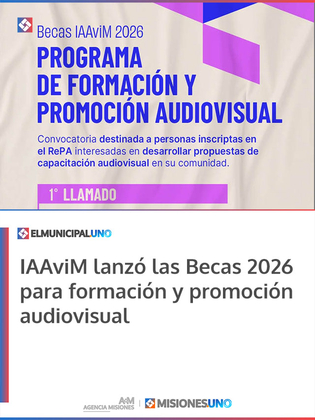 IAAviM lanzó las Becas 2026 para formación y promoción audiovisual