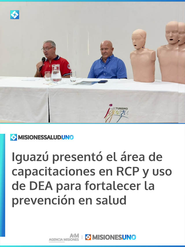 Iguazú presentó el área de capacitaciones en RCP y uso de DEA para fortalecer la prevención en salud Iguazú presentó el área de capacitaciones en RCP y uso de DEA para fortalecer la prevención en salud