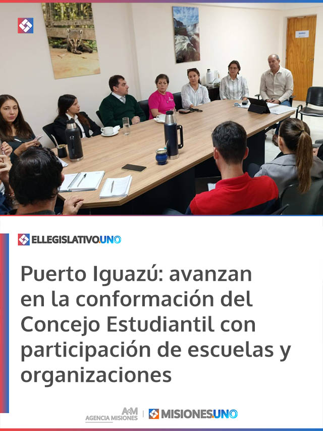 Puerto Iguazú: avanzan en la conformación del Concejo Estudiantil con participación de escuelas y organizaciones Puerto Iguazú: avanzan en la conformación del Concejo Estudiantil con participación de escuelas y organizaciones