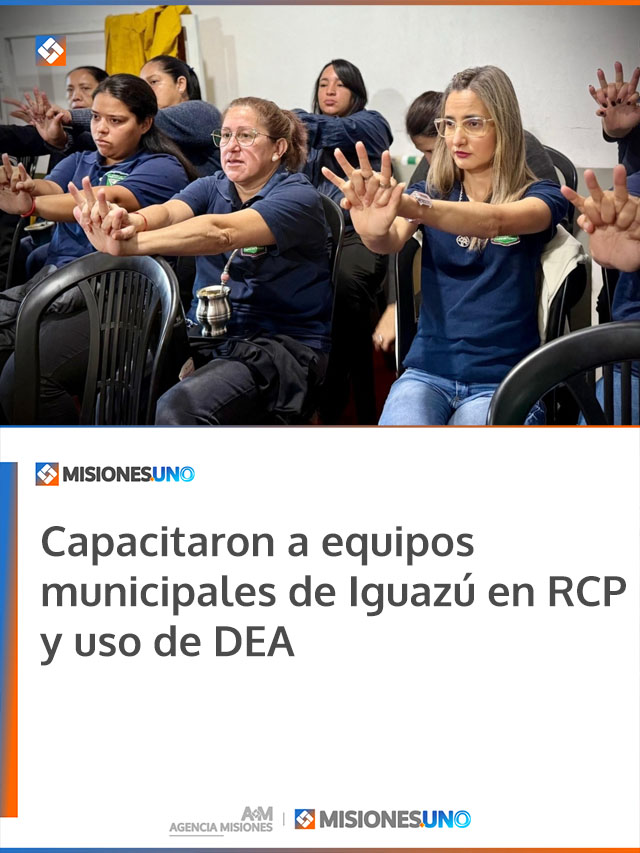 Capacitaron a equipos municipales de Iguazú en RCP y uso de DEA Capacitaron a equipos municipales de Iguazú en RCP y uso de DEA